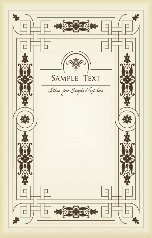 free vector European classic lace vector